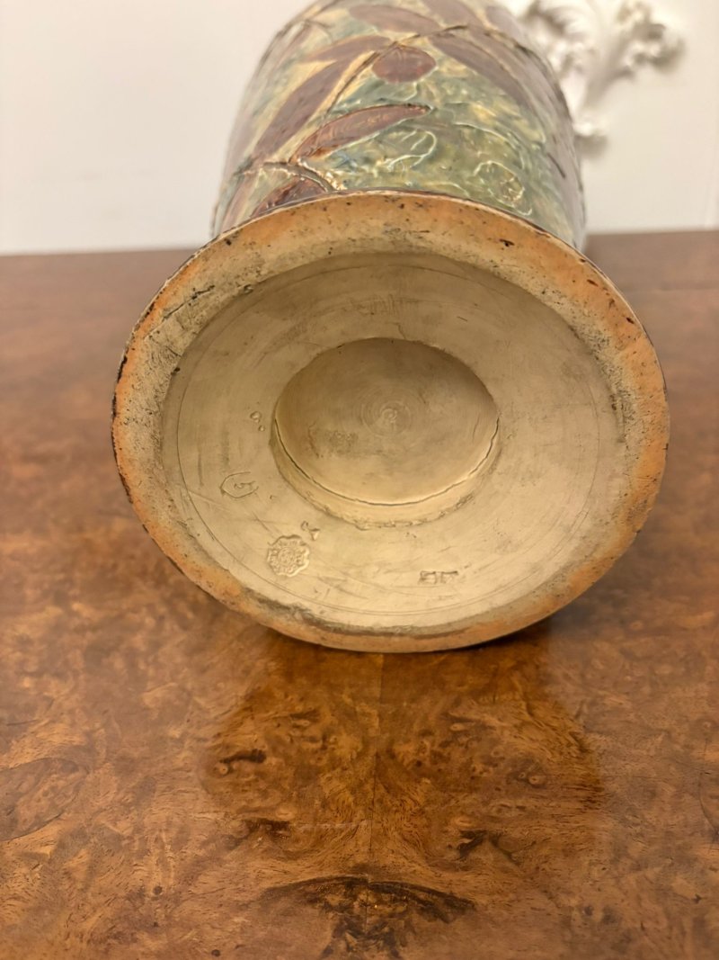 Large Antique Victorian Quality Doulton Vase - Image 8